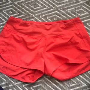 Lululemon speed shorts